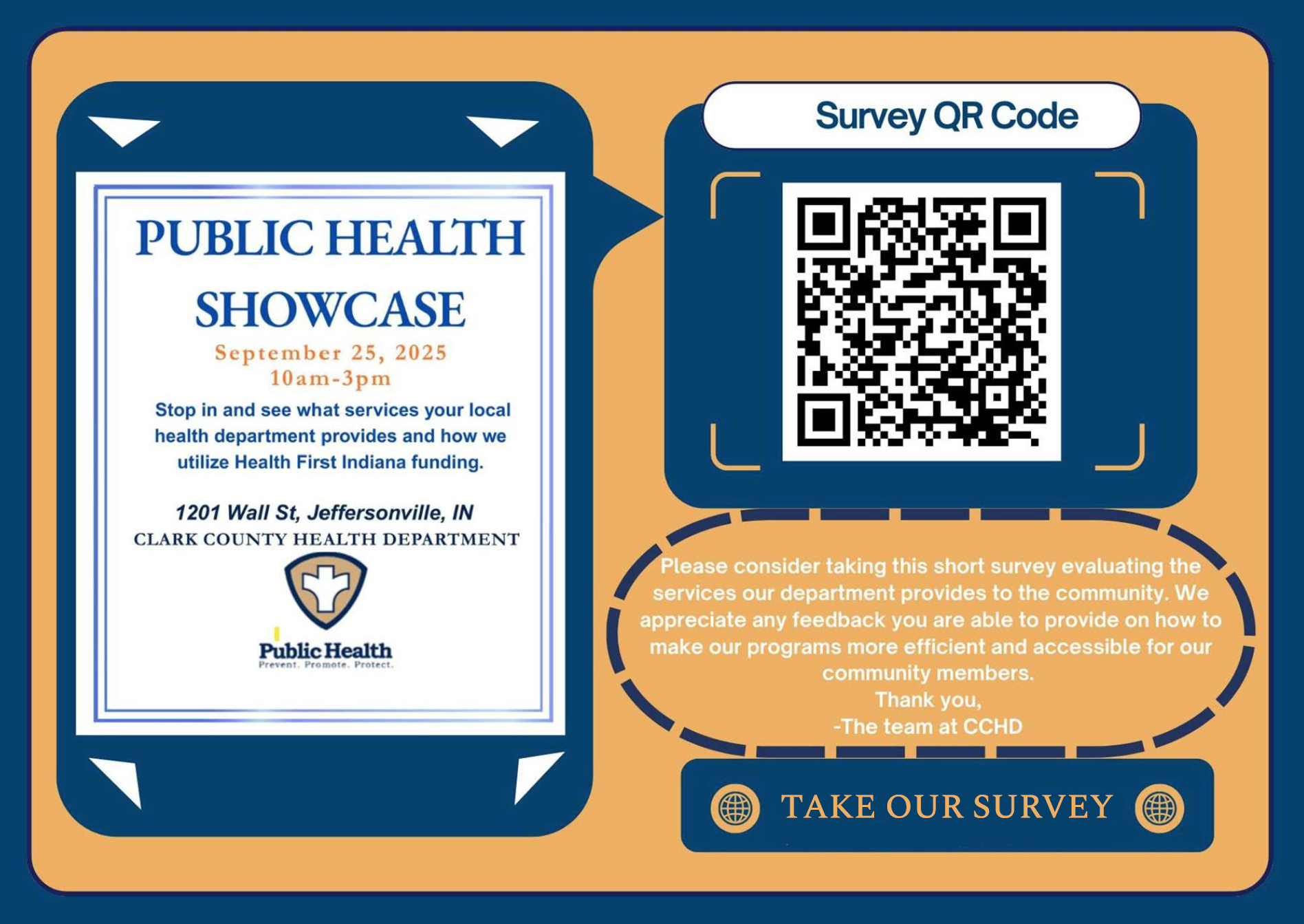 Click here to take our Survey!